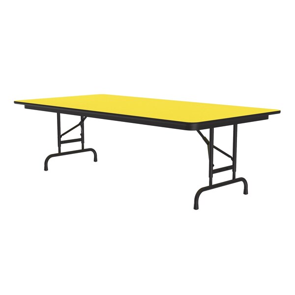 CFA Adjustable HPL Folding Tables 36x72 Yellow